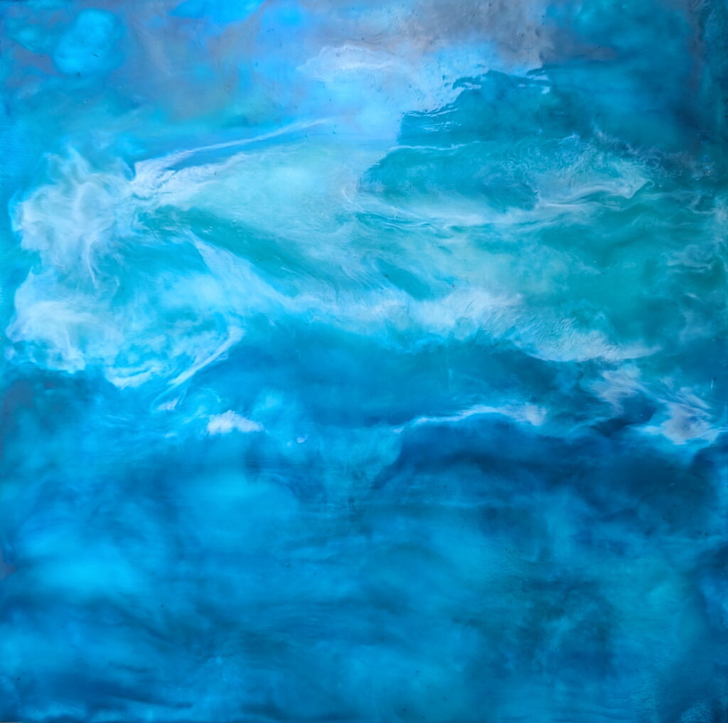 Hessergée, encaustique sur carton