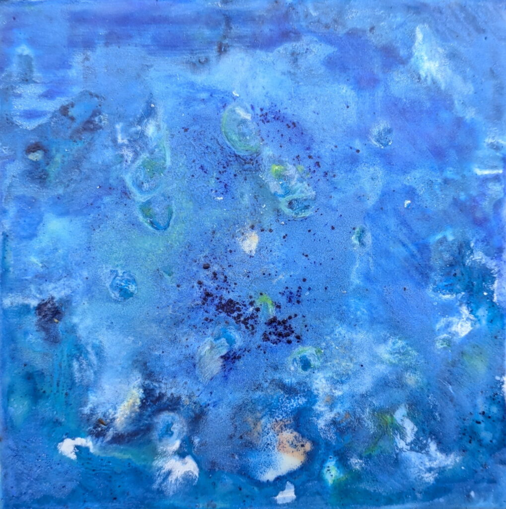 Hessergée, encaustique sur carton